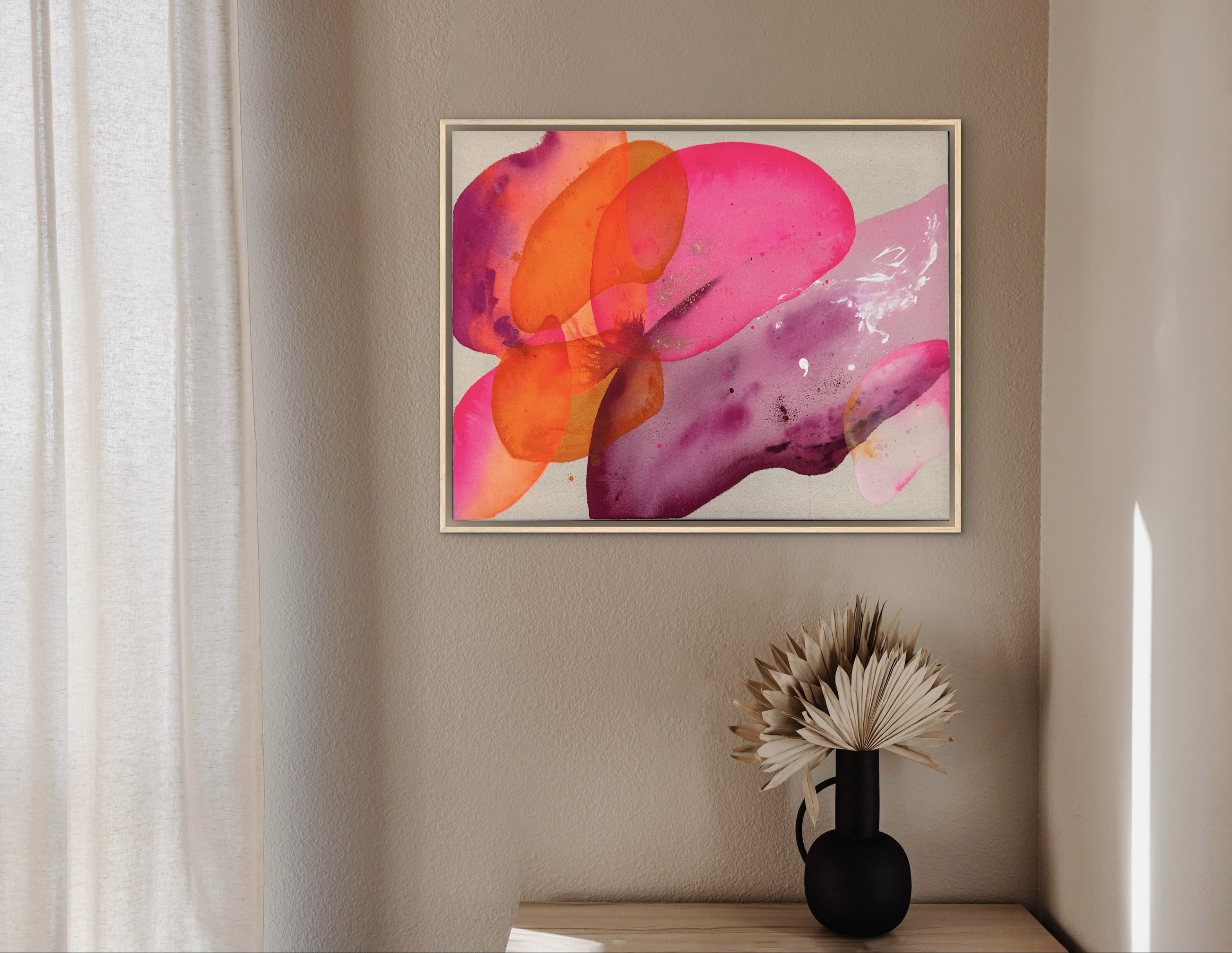 Underflow, 2025, Acryl und Gold auf roher Baumwollleinwand, Ansicht 6